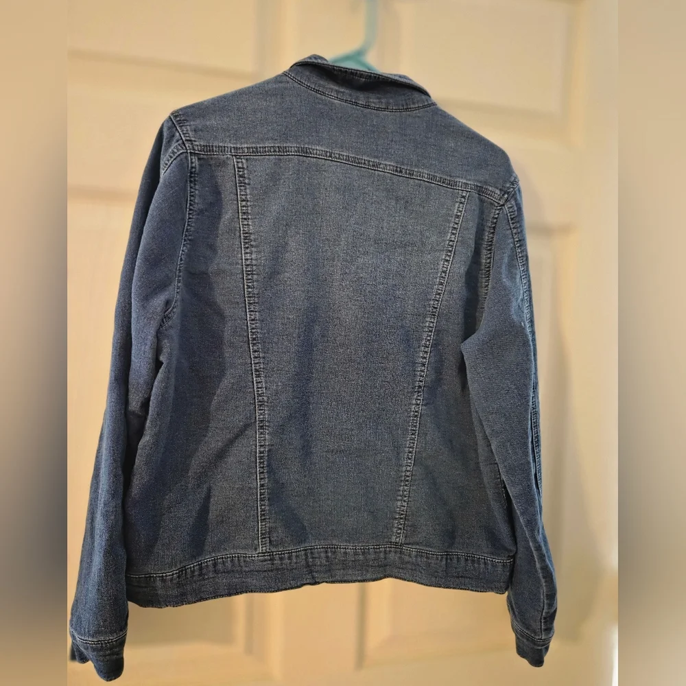 Women's Classic Blue Denim Jacket Buffalo By David Bitton Size L - Picture 4 of 8